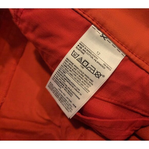 Lot of 2 Old Navy Size 12 Salmon Color Pepper Tamarind Pixie Chino - Picture 11 of 16